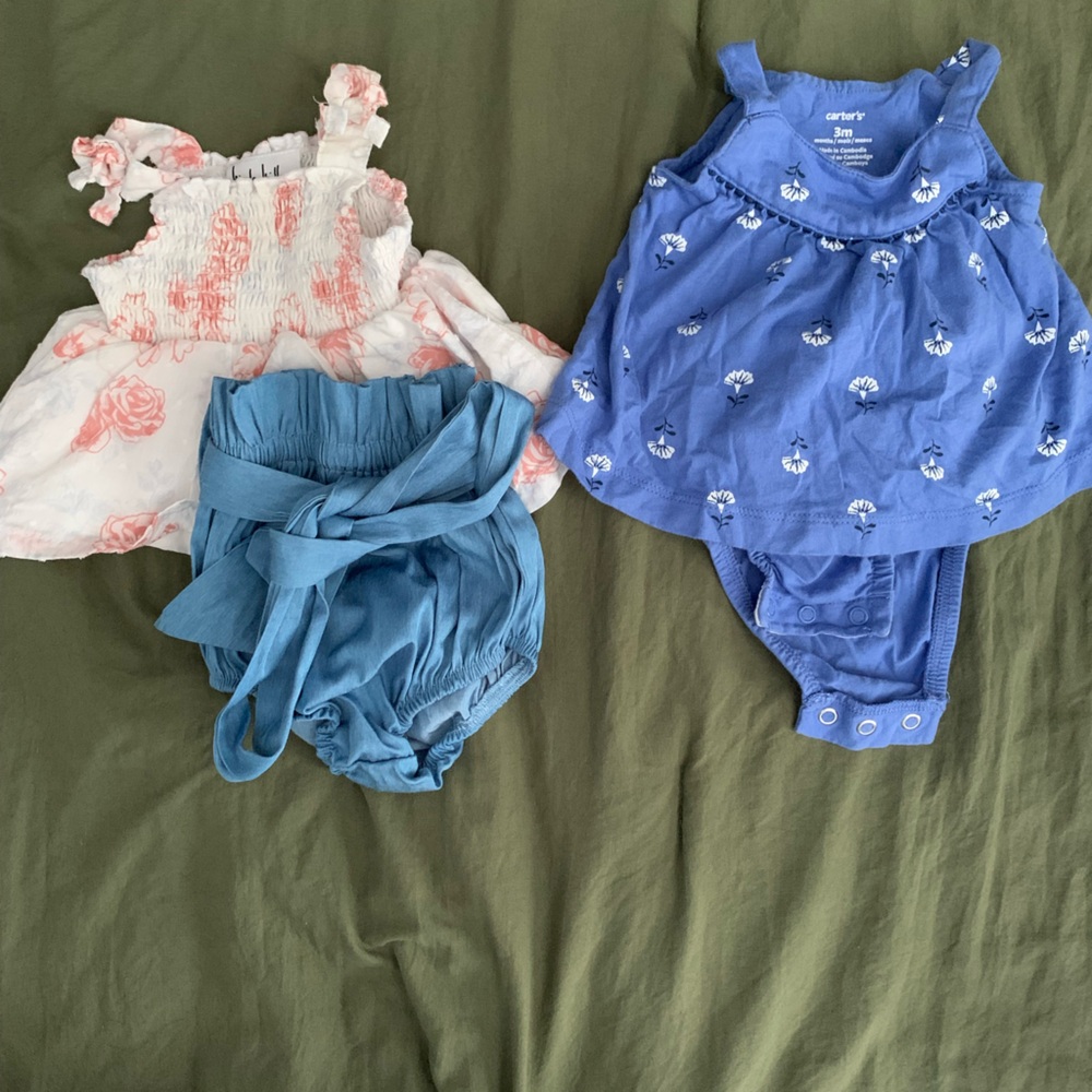 Nicole Miller Blue and Carter’s Infant girl Summer bundle